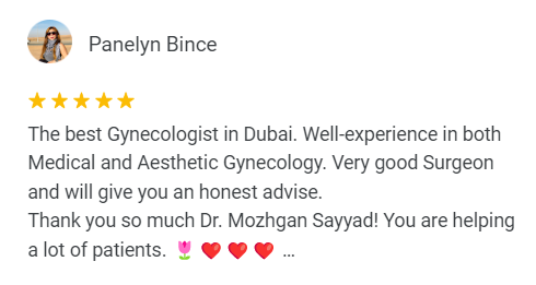 Dr Mozhgan Sayyad Reviews in Google best gynecologist